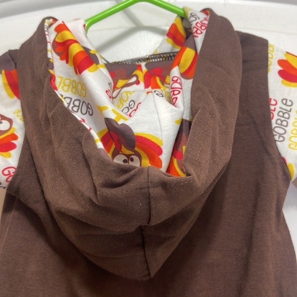 Infant My 1st Thanksgiving Hooded One Piece - Picture 6 of 7